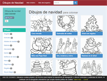 Tablet Screenshot of dibujosnavidad.com